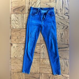 High rise skinny jeans